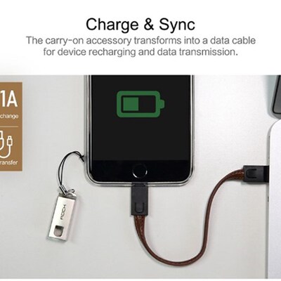 极速Newest Keychain 8 pin Mxetal leather Wire Sync Data Char