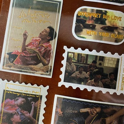 极速以你的心诠释我的爱 bkppF烫金影集高颜值手帐文案装饰贴