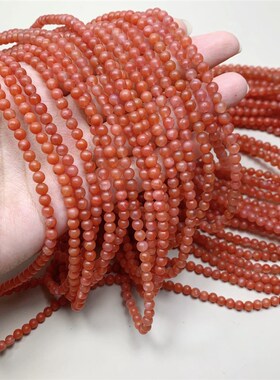 极速天然保山南红玛瑙女q款多圈4圈女款手链 哑光保山南红玛瑙手