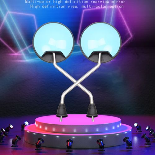 极速电动车摩托车电瓶后视镜小圆镜6mm/8毫米大视野倒车.镜踏板