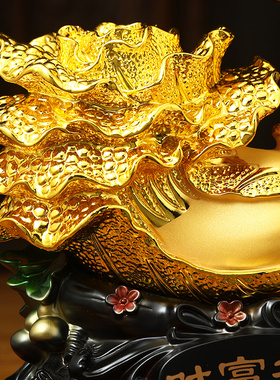 极速财富有余白菜j摆件招财发财树客厅玄关酒柜装饰品乔迁新居开