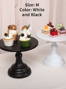 极速White Black Metal Ctake Stands Sets S M Round Cupcake