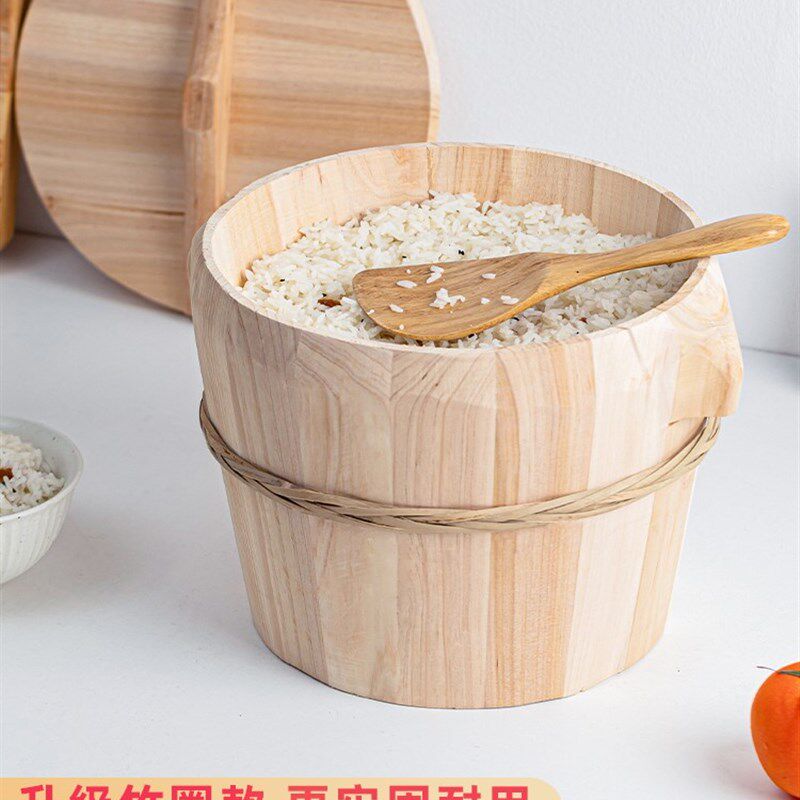 新品蒸米饭专用木桶木正子蒸饭蒸糯米H饭的工具蒸饭木桶整木小正