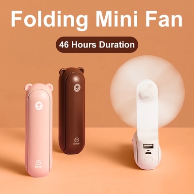 速发JISULIFE Handheld Fan Mini Fans Ventilador USB Rechargea