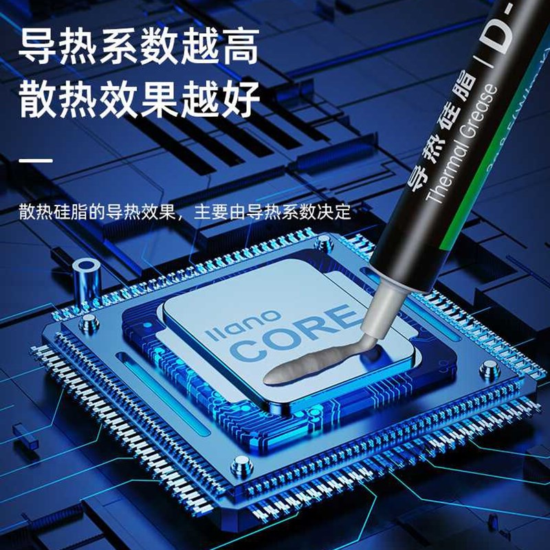 新品绿巨能(llano)硅脂散热硅B脂CPU硅脂笔记本导热液态金属硅脂