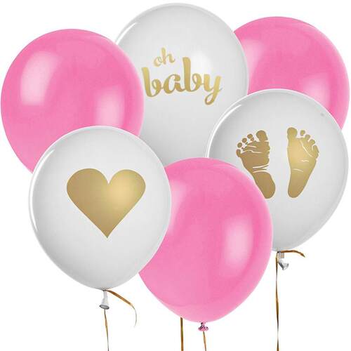 新品12pcs Baby Showerq Decor Gender Reveal Party Pregnancy B