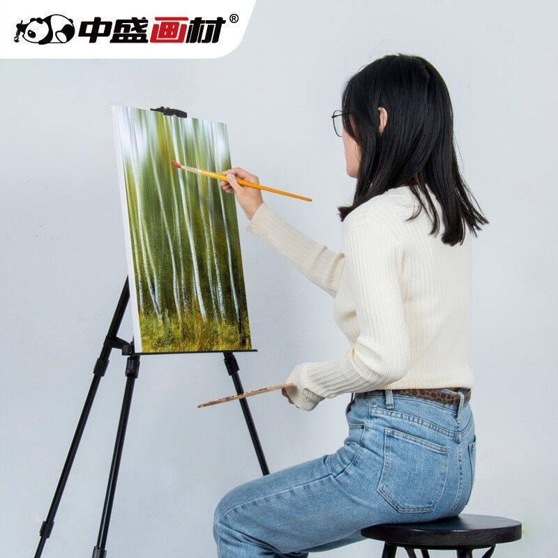 极速中盛画材(transon)金属画架画板套装便S携式写生架子艺术联