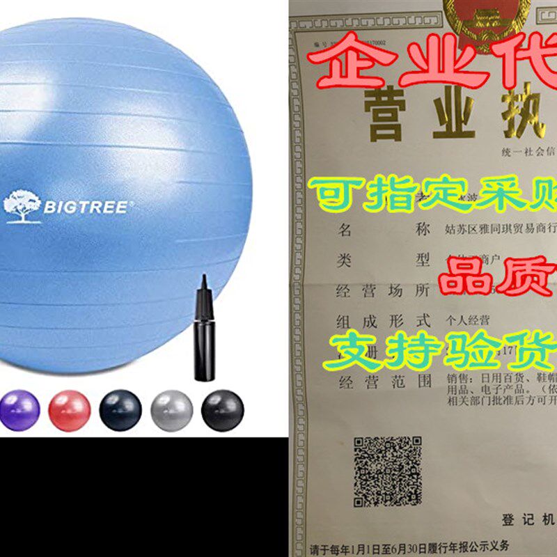 新品Bigtree Exercise Ball Extra Thick YoLga Ball Chair, Anti