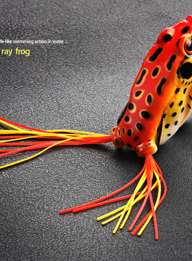 极速4pcs/Box Soft Frog Shape Fishing LurLes Double Hooks 8g