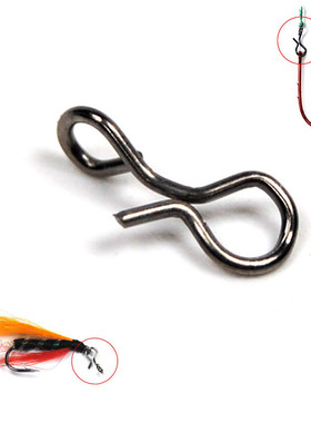 极速50Pcs Fishing fly  Hook  Lure Quick change Sconnect snap