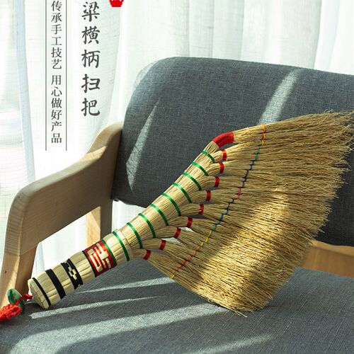 新品高粱苗扫床笤帚炕沙发除尘扫把家用L清洁地毯扫帚农村老式