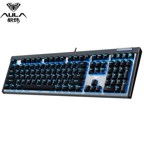 新品狼蛛(AULA)F30s30多功能机械键盘108键有线游戏键盘打字办公