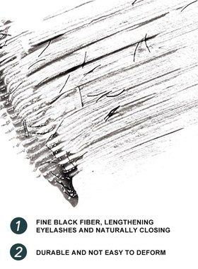 极速Black Mascara Tohick Slender False Eyelashes Long-lastin