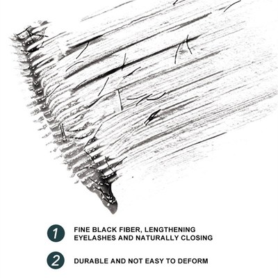 极速Black Mascara Tohick Slender False Eyelashes Long-lastin