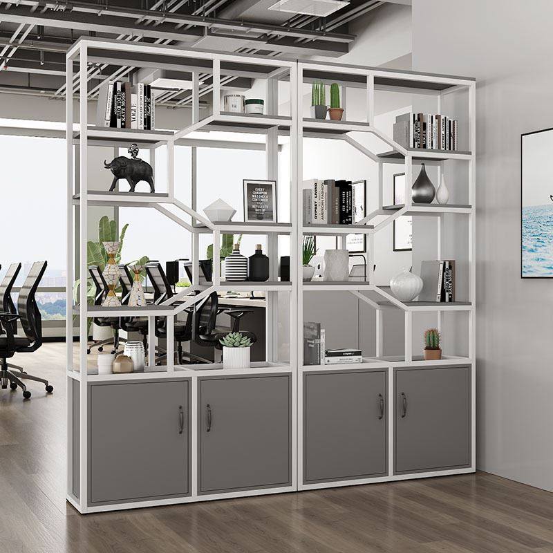 极速家用门厅柜客厅玄关置物架装饰架落地多层隔板储X物铁艺屏风