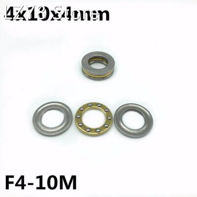 新品50Pcs F4-10M 4x10x4s mm Axial Ball Thrust Bearing plane