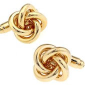 Shippingm Gold Metal 极速Free Knot Cufflinks Color Desi