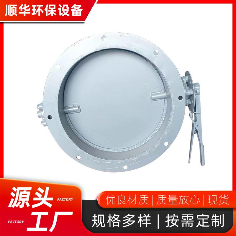 通风蝶阀加工调风阀手动电动气动圆口风量调节阀除尘管道粉尘蝶阀
