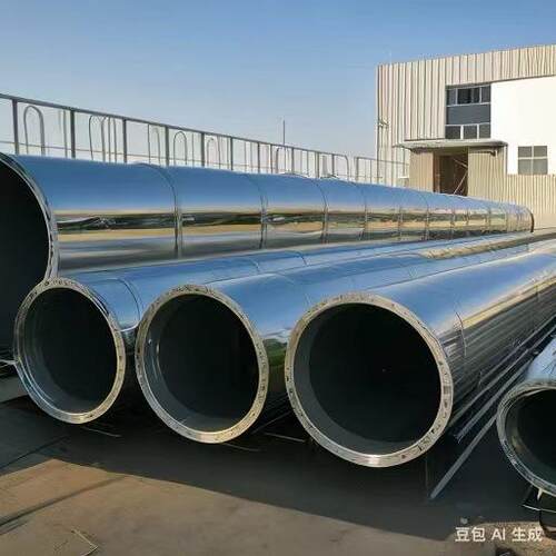 河南厂家加工工业用圆形直缝氩弧焊接除尘304不锈钢材质通风管道
