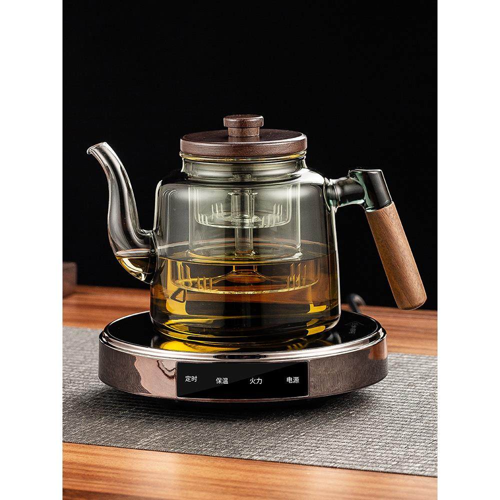 新款铝合金电陶炉煮茶壶蒸煮一体玻璃烧水壶蒸汽白茶煮茶家用套装,餐饮具,煮茶炉,淘宝优惠券,粉丝福利购,淘宝优惠卷