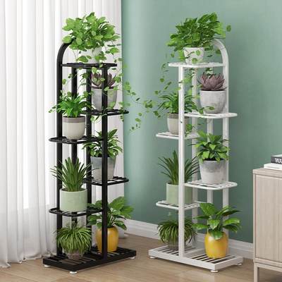 花盆放置架花架子客厅落地式花架置物架阳台铁艺黄金葛架多层托