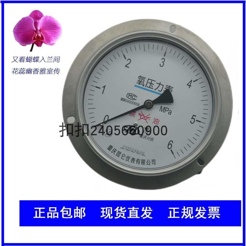重庆YTHN-150ZT川仪压力表不锈钢耐震轴向带边0-4mpa精度1.6级