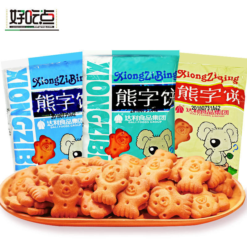 好吃点熊字饼达利园小包装零食小吃休闲食品小熊饼干甜品