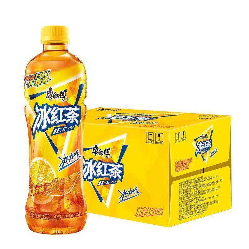 康师傅冰红茶柠檬味红茶500ml整箱装家用囤货夏季饮品休闲饮料,咖啡/麦片/冲饮,果汁茶饮料,淘宝优惠券,粉丝福利购,淘宝优惠卷