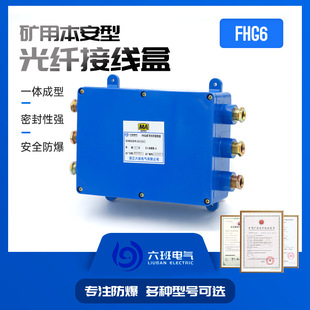 矿用光缆接线盒FHG 6光纤熔接本安分线盒四通六通24芯48 FHG