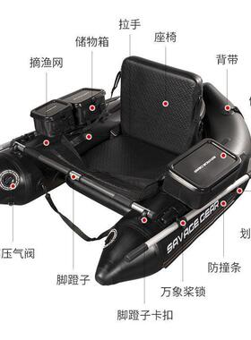 户外厚加钓鱼船艇船皮划艇艇折叠皮船橡游6b5Gc2mA路亚艇冲锋舟单