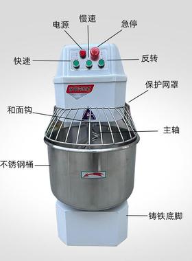 商用0双速静双25524动S20S3全自面动音变频厨师机 商用双动双速和
