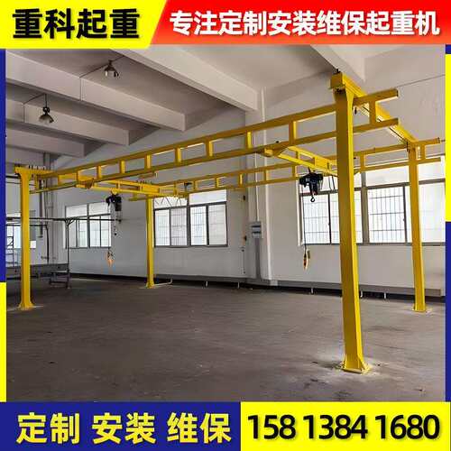 准kBJGbk起重机钢性轨组合式行框吊立柱架kb轨道系统小型标航k车