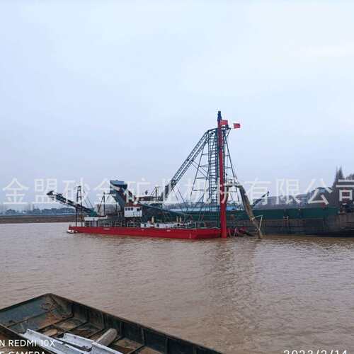 泊钻探式20240718抽沙船河道湖疏浚钻探沙船抽式沙吸沙射吸抽船
