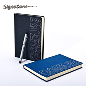 Signature牛仔布艺记事本 A5刺绣复古手账本高级感可定制本子