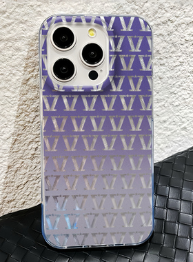 张杰周边蓝紫色排列标志手机壳新款苹果15promax华为pura70mate60iphone14渐变13opporeno荣耀90/vivos20/k80