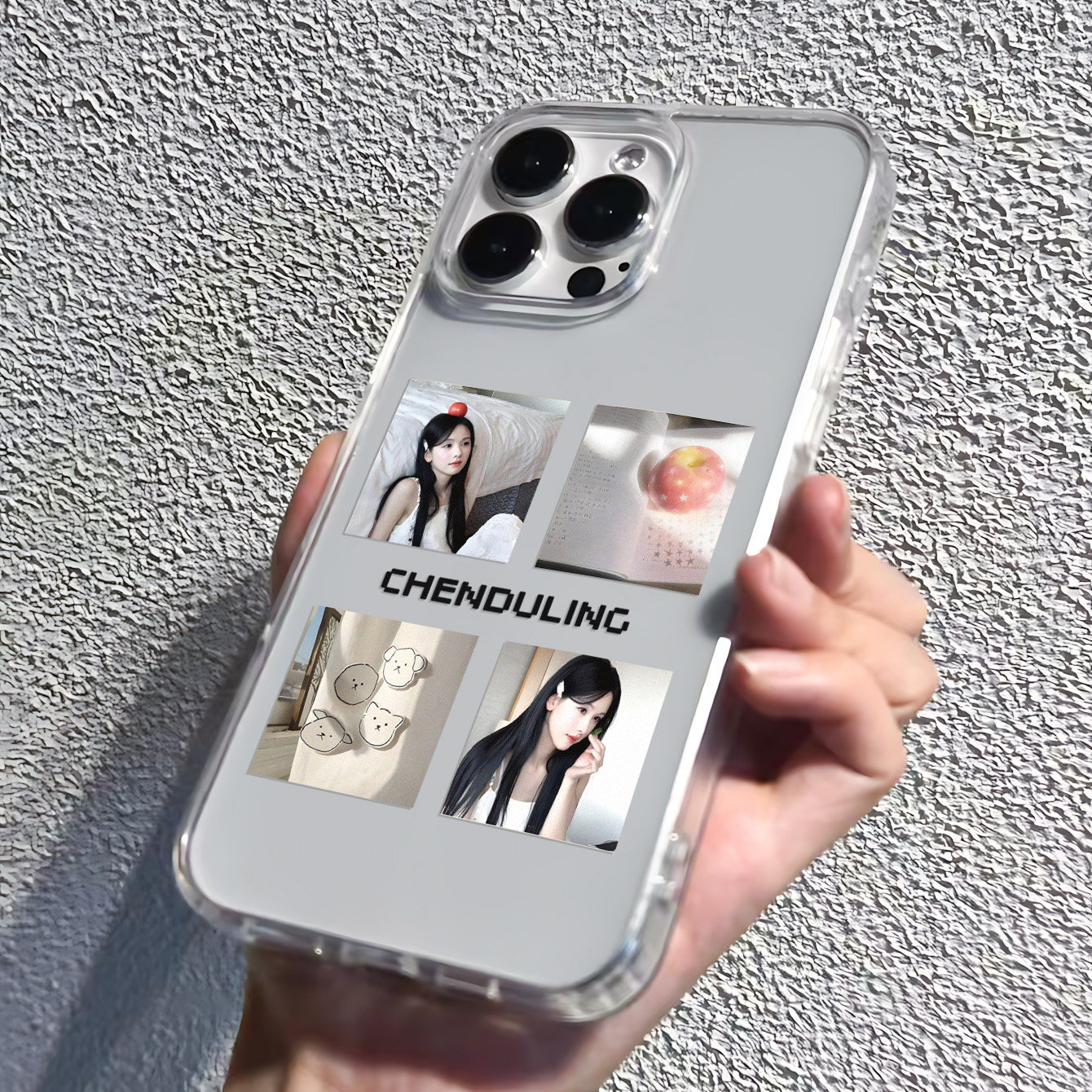 韩彩陈都灵四宫格苹果ins风手机套适用于苹果全系列18iPhone17promax16简约15时尚潮流