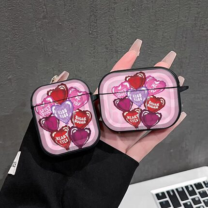 爱心气球双面小众个性创意AirPods4代耳机壳苹果无线蓝牙AirPodsPro/tpu1/2代3代防摔Pro2