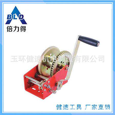 倍力得2500磅手摇手动绞盘绞车起重工具快速手柄卷扬机船泊工具
