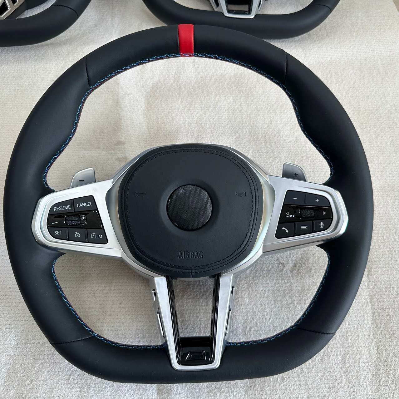 适用于宝马丁字裤方向盘3系5系7系改装新款总成碳纤MX356 F10 F30