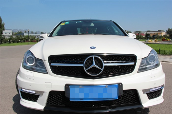 07-14奔驰W204 C级 改装 C63 AMG 大包围 前杠 后杠 侧裙 中网
