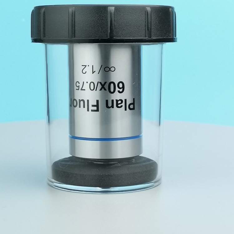 倒置荧光显微镜60倍荧光物镜数值孔径0.75盖玻片厚度1.2mm