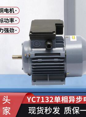 热销单相异步电机YC7132全铜国标功率550w380v交流异步电动机