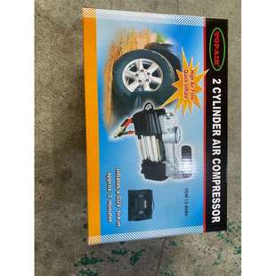 双缸汽车轮胎打气泵 随车打气泵双缸