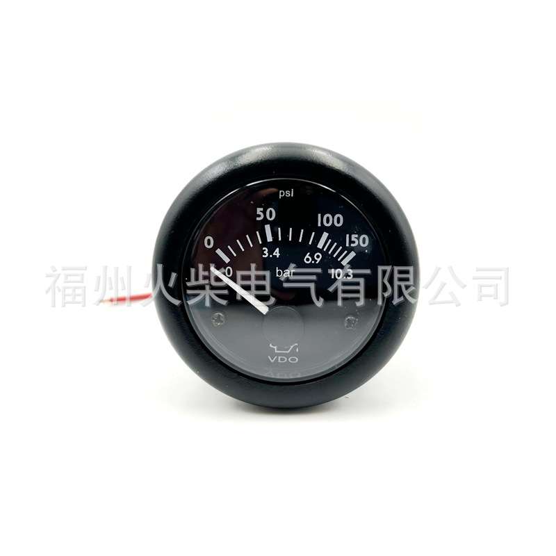 VDO水温表38-120C指针式油压表0-10bar塑壳带线 发电机组配件