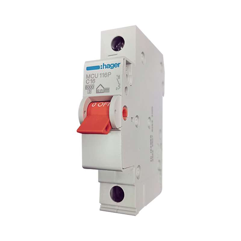 hager海格MCU216P微型断路器家用经济性空开MCU220P空气开关2P20A