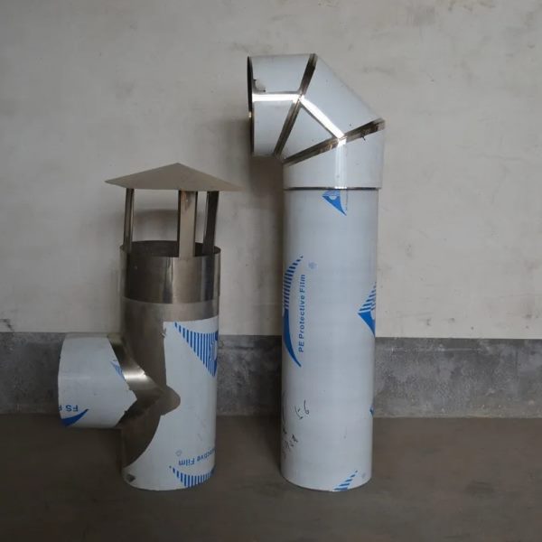 304不锈钢材质弯头家用商用柴火灶取暖火炉烟筒弯管锅炉排烟配件