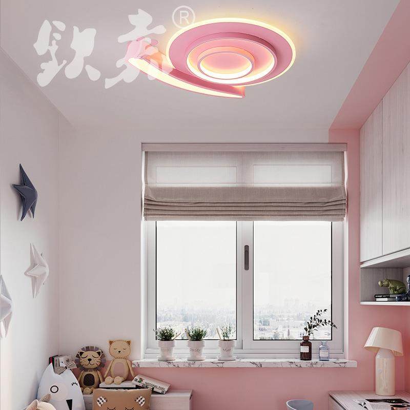 北欧创意卡通蜗牛吸顶灯 男孩女孩儿童房灯 led新款儿童卧室灯