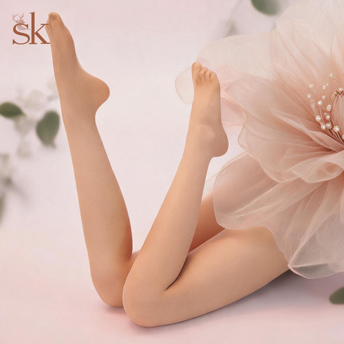 SK美肤1D超薄网纱无缝连裤丝袜