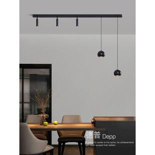 餐厅灯极简一字长条简约现代创意餐桌吊灯2025新款吧台灯岛台吊灯