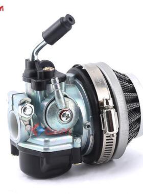 迷你摩托自行车配件37- 80CC两冲程化油器空滤油门拉线进气管总成